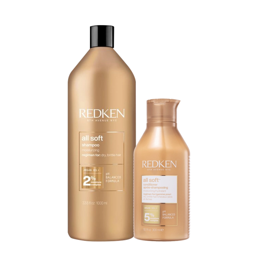 Kit Redken All Soft Shampoo Litro E Condicioandor P (2 Produtos)