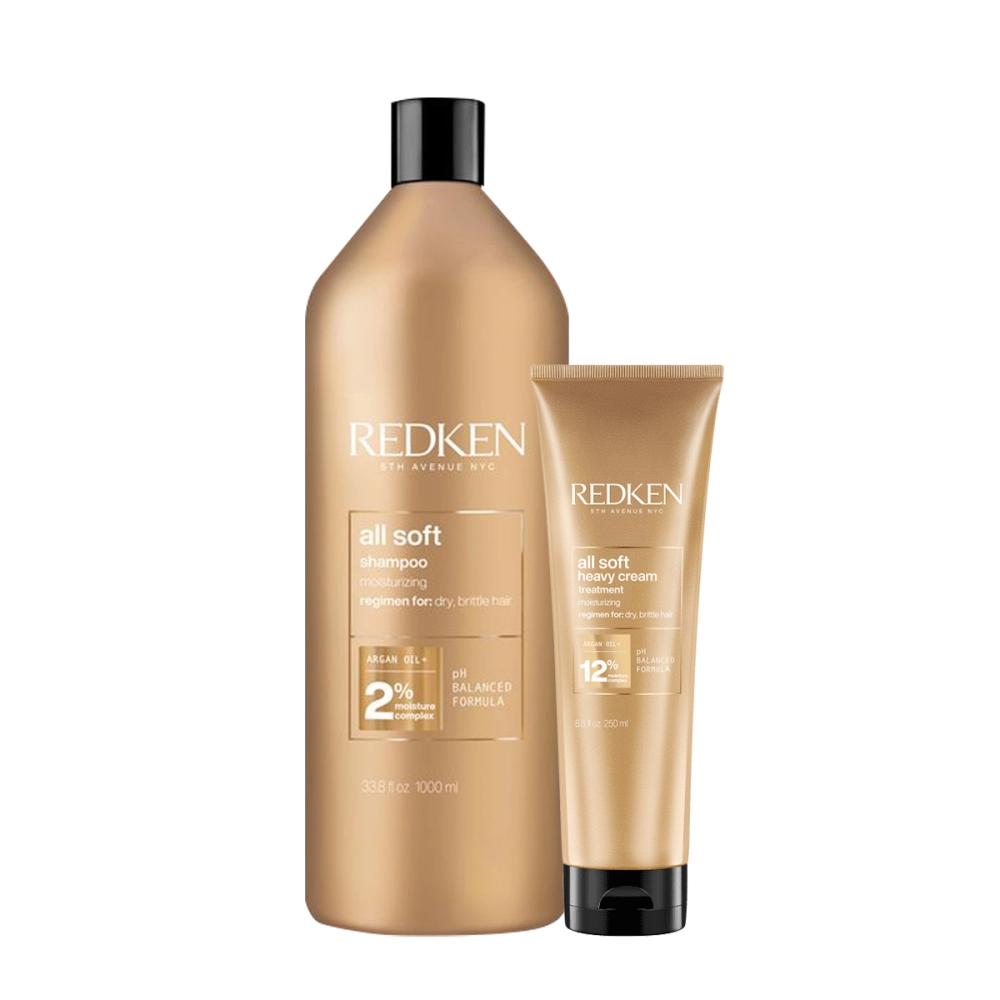 Kit Redken All Soft Shampoo Litro E Máscara (2 Produtos)