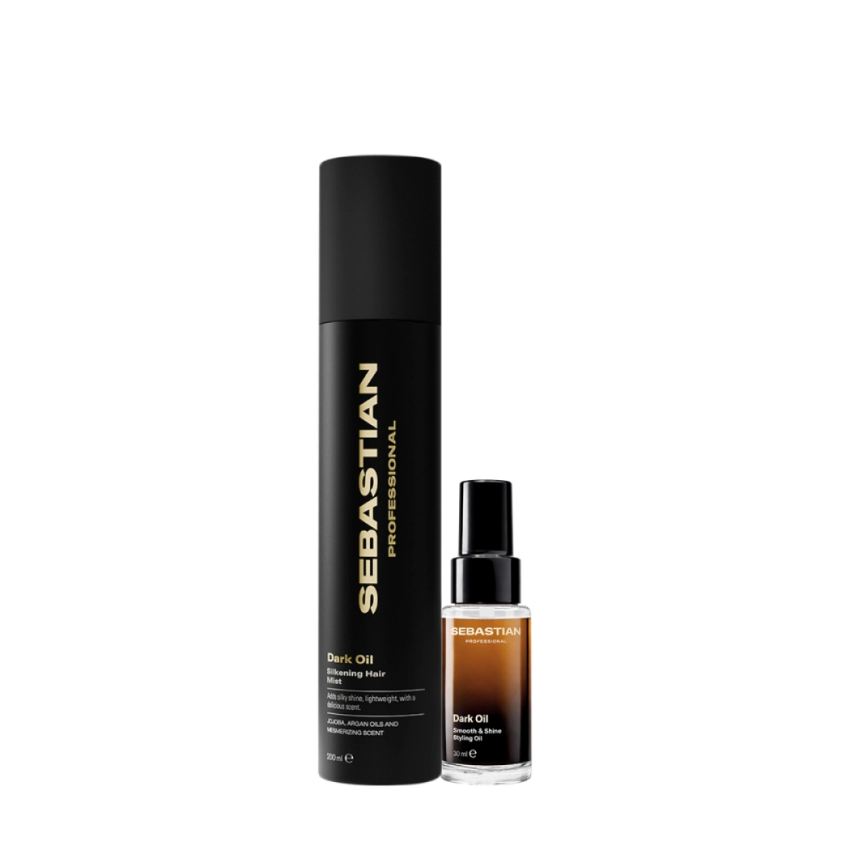 Kit Sebastian Professional Dark Oil Hair Mist 200ml E Óleo Capilar 30ml