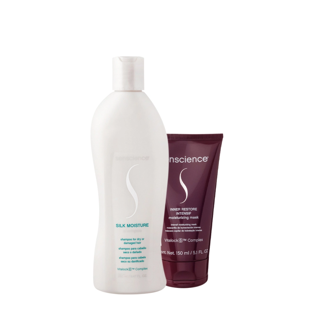 Kit Senscience Silk Moisture Intensif Shampoo Máscara (2 Produtos)