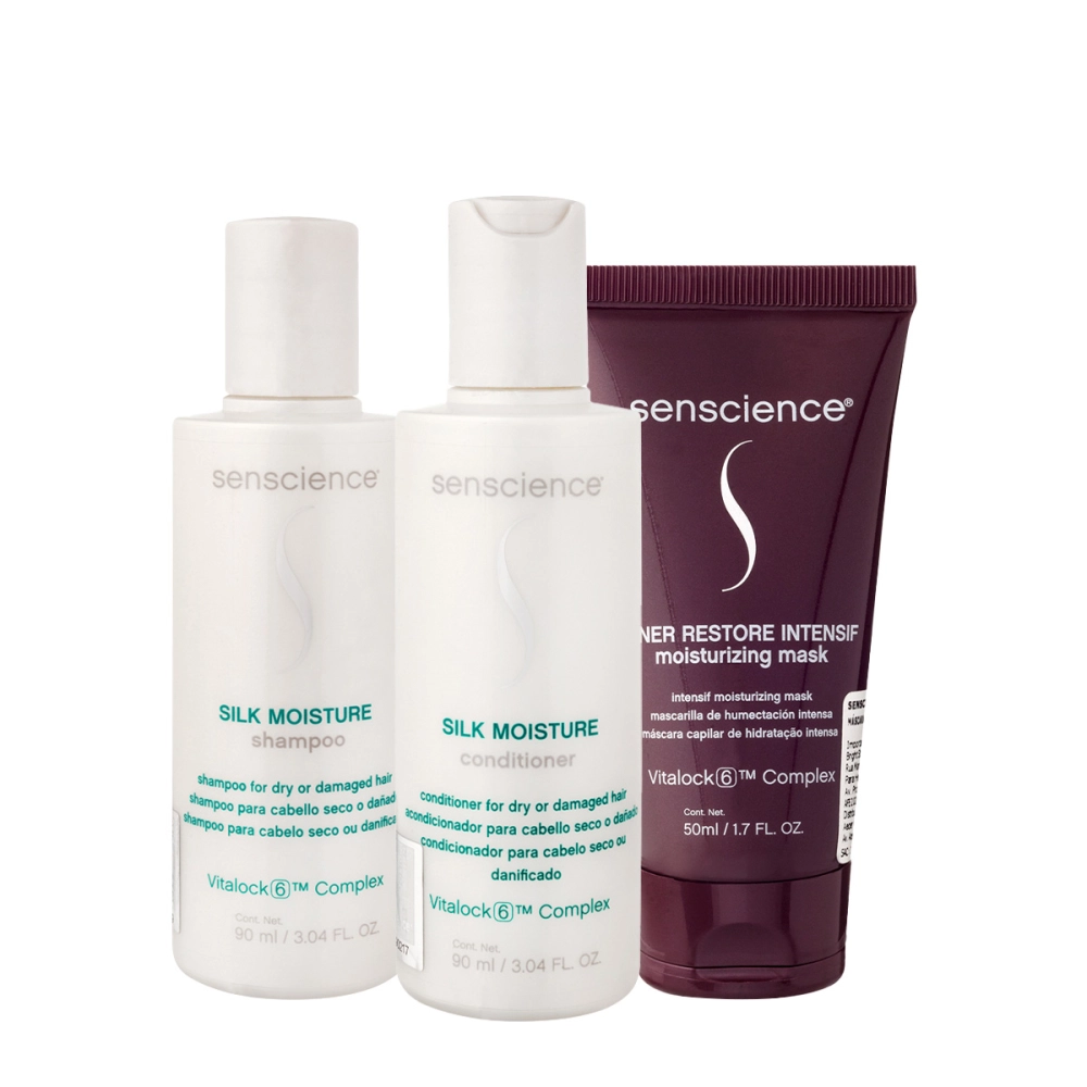 Kit Senscience Silk Moisture Intensif Travel Size (3 Produtos)