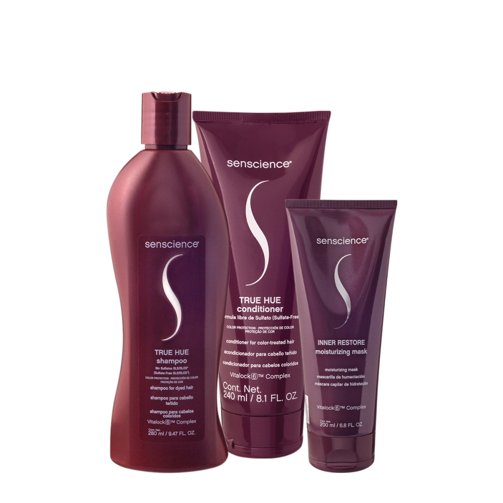 Kit Senscience True Hue Inner Restore Home Care (3 Produtos)