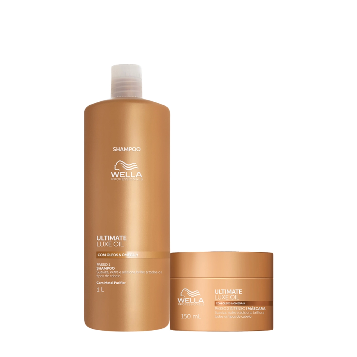 Kit Shampoo E Máscara Wella Professionals Ultimate Luxe Oil 2 Produtos