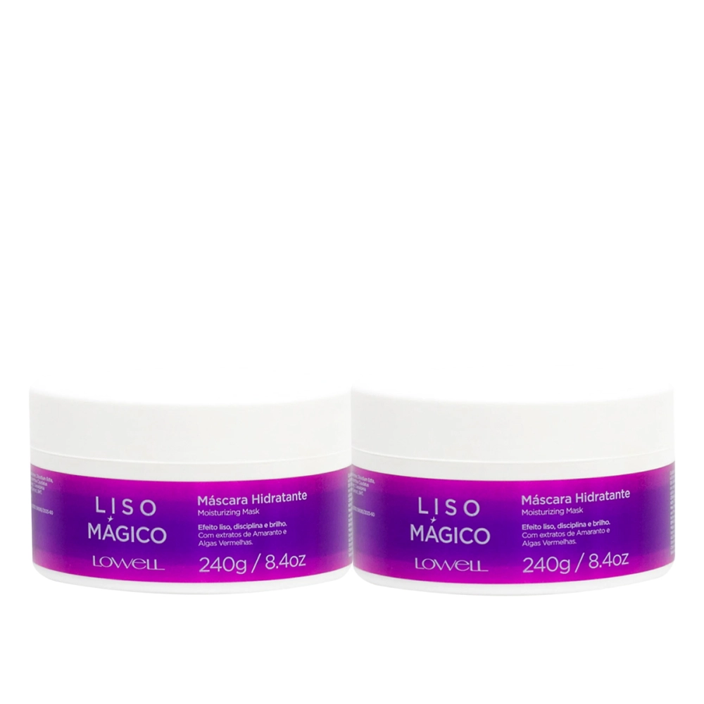 Lowell Keeping Liss Liso Magico Mascara Hidratante 240g 2 Produtos