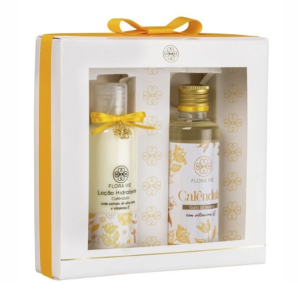 Produto: Hidratante Corporal e Oleo de Banho Calendula Kit BA11 Flora Vie