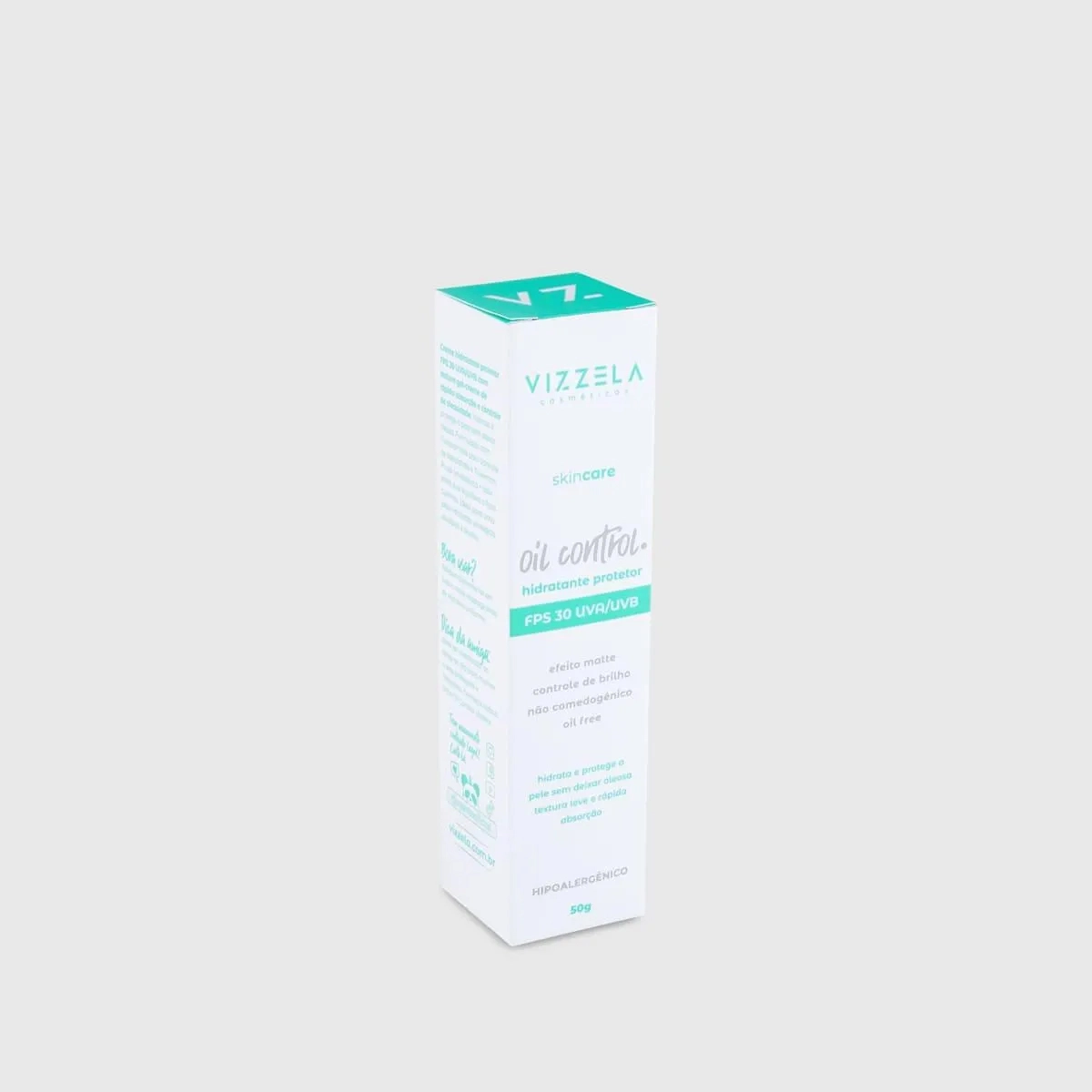 Produto: Creme Hidratante Facial Oil Control FPS 30 Vizzela 50g