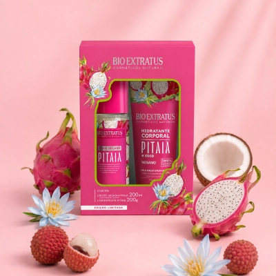 Kit Body Splash 200ml e Hidratante Corporal 200g Bio Extratus Pitaia Produto Kit Body Splash 200ml e Hidratante Corporal 200g Bio Extratus Pitaia
