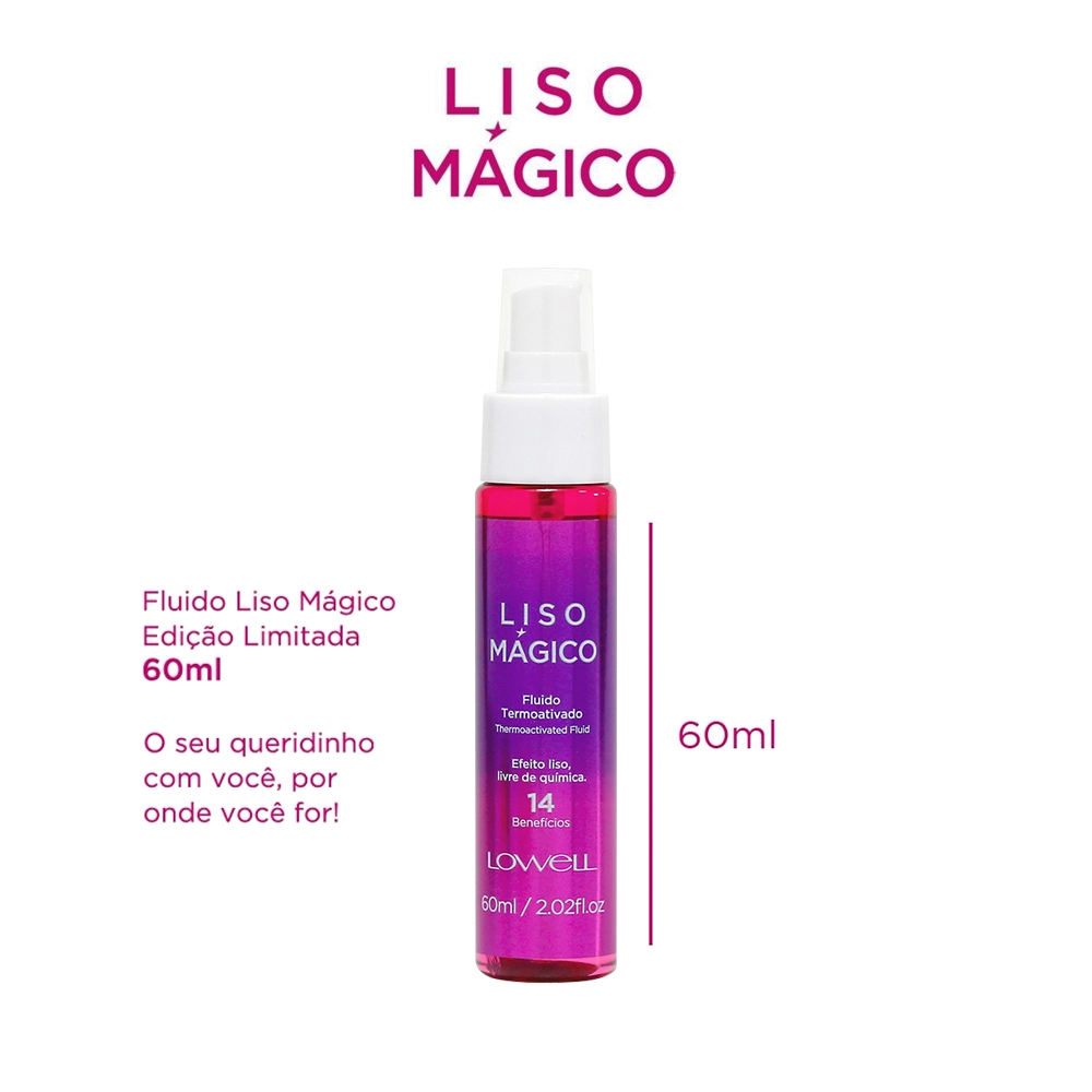 Produto: Fluido Termoativado Liso Mágico Lowell 60ml