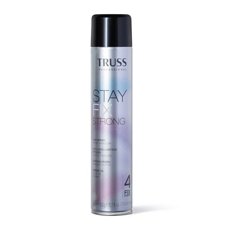 Truss Stay Fix Strong - Spray Fixador Forte 450ml Produto: Truss Stay Fix Strong - Spray Fixador Forte 450ml