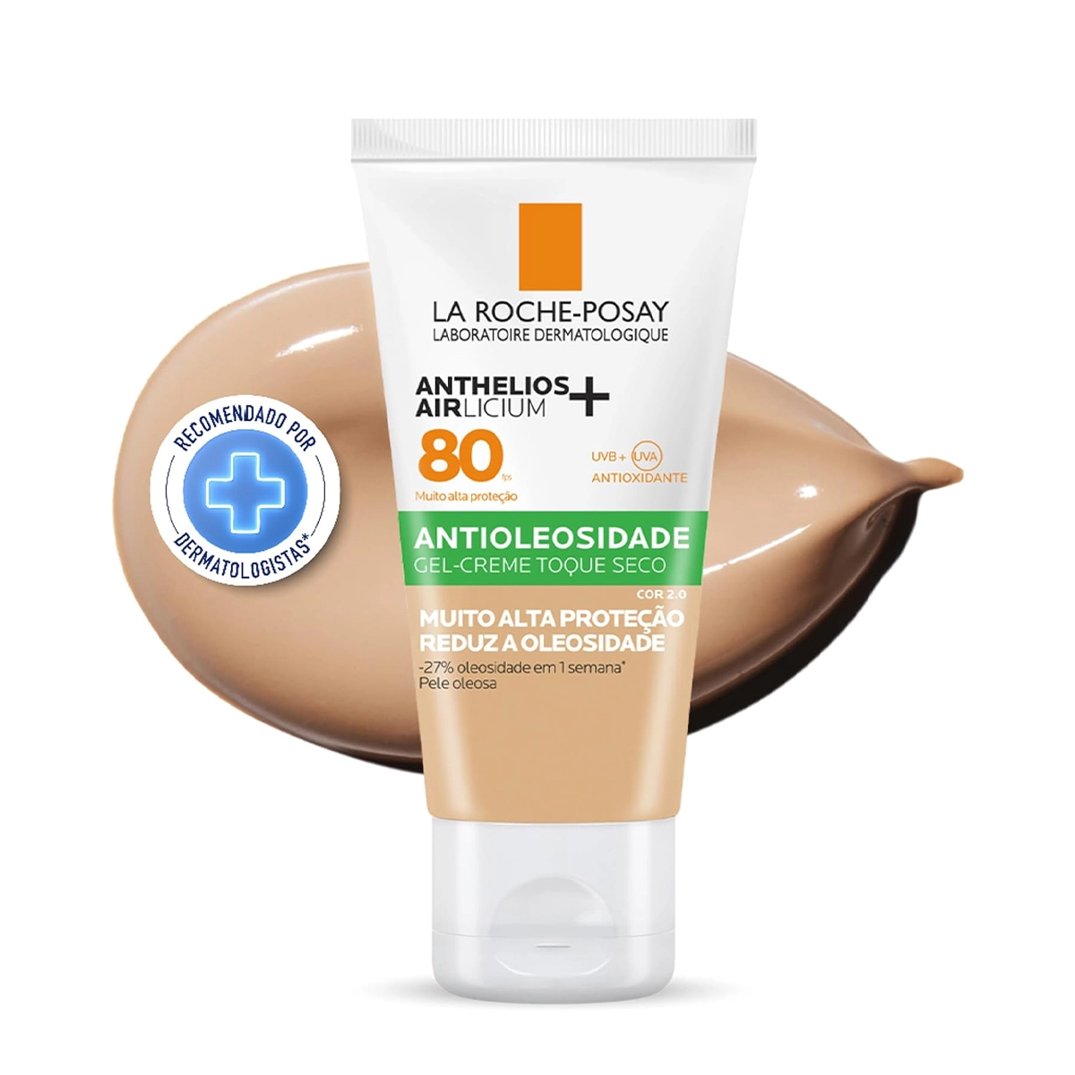 Produto: Protetor Solar Anthelios Airlicium FPS 80 Cor 2.0 La Roche-Posay 40g