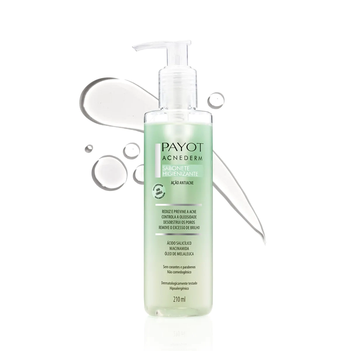 Produto: Kit Payot Acnederm Gel Hidratante Antiacne Secativo e Sabonete Líquido (3 produtos)