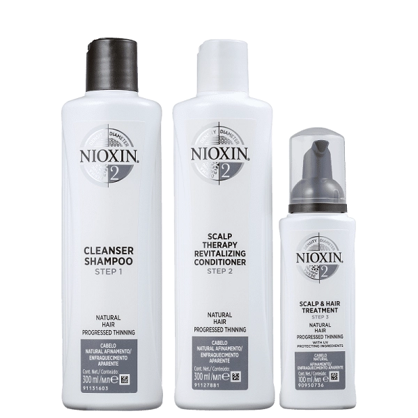Produto: Nioxin Loyalty Kit Sistema 2 Tratamento Contra Afinamento (3 produtos)