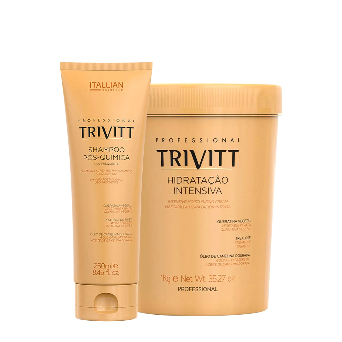 Kit Trivitt Professional Pós Química Hidratante Shampoo Máscara (2 produtos) Produto: Kit Trivitt Professional Pós Química Hidratante Shampoo Máscara (2 produtos)