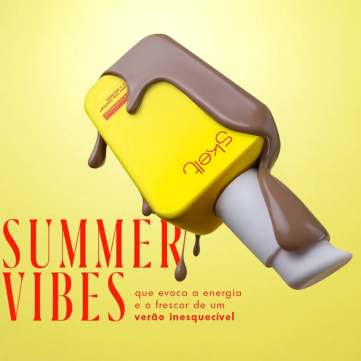 Produto Acelerador de Bronzeado Summer Vibes Skelt Cosmetics 170ml
