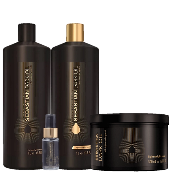 Kit Sebastian Professional Dark Oil Duo 1L Mascara 500ml e Oleo Capilar 30ml Produto: Kit Sebastian Professional Dark Oil Duo 1L Mascara 500ml e Oleo Capilar 30ml