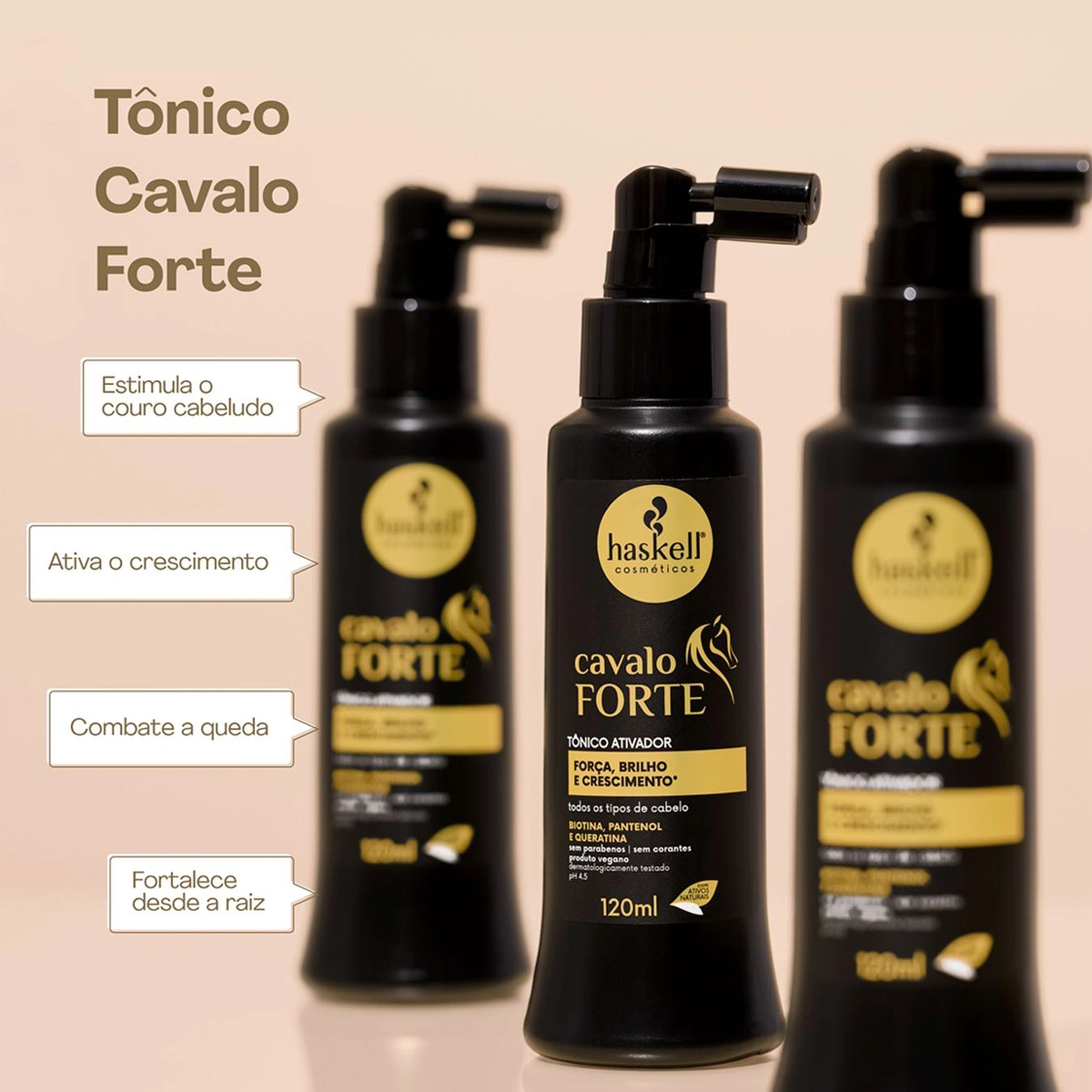 Produto: Tônico Ativador Haskell Cavalo Forte 120ml