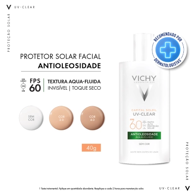 Produto: Protetor Solar Facial Vichy Capital Soleil Uv Clear Fps 60 40g