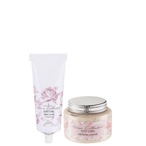 Produto: Hidratante de Maos e Esfoliante Corporal Kit Just Girl Flora Vie