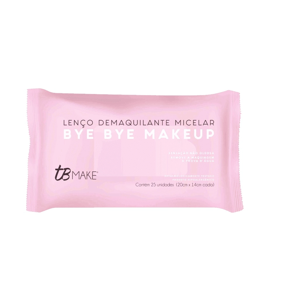 Produto: TB Make Bye Bye Makeup - Lenco Demaquilante Micelar (25 Lencos)