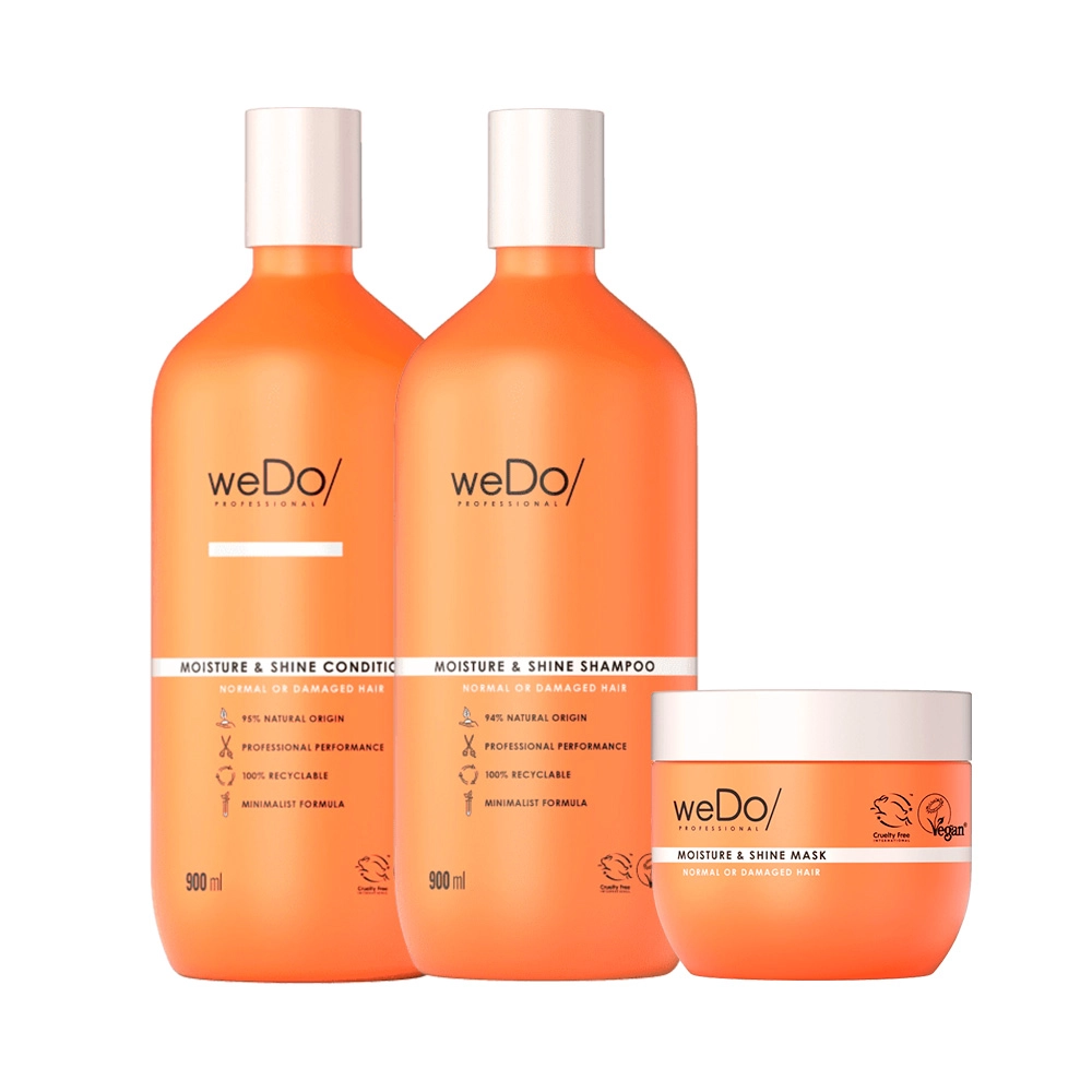Produto: Kit WeDo Moist Shine Shampoo Condicionador e Máscara (3 produtos)