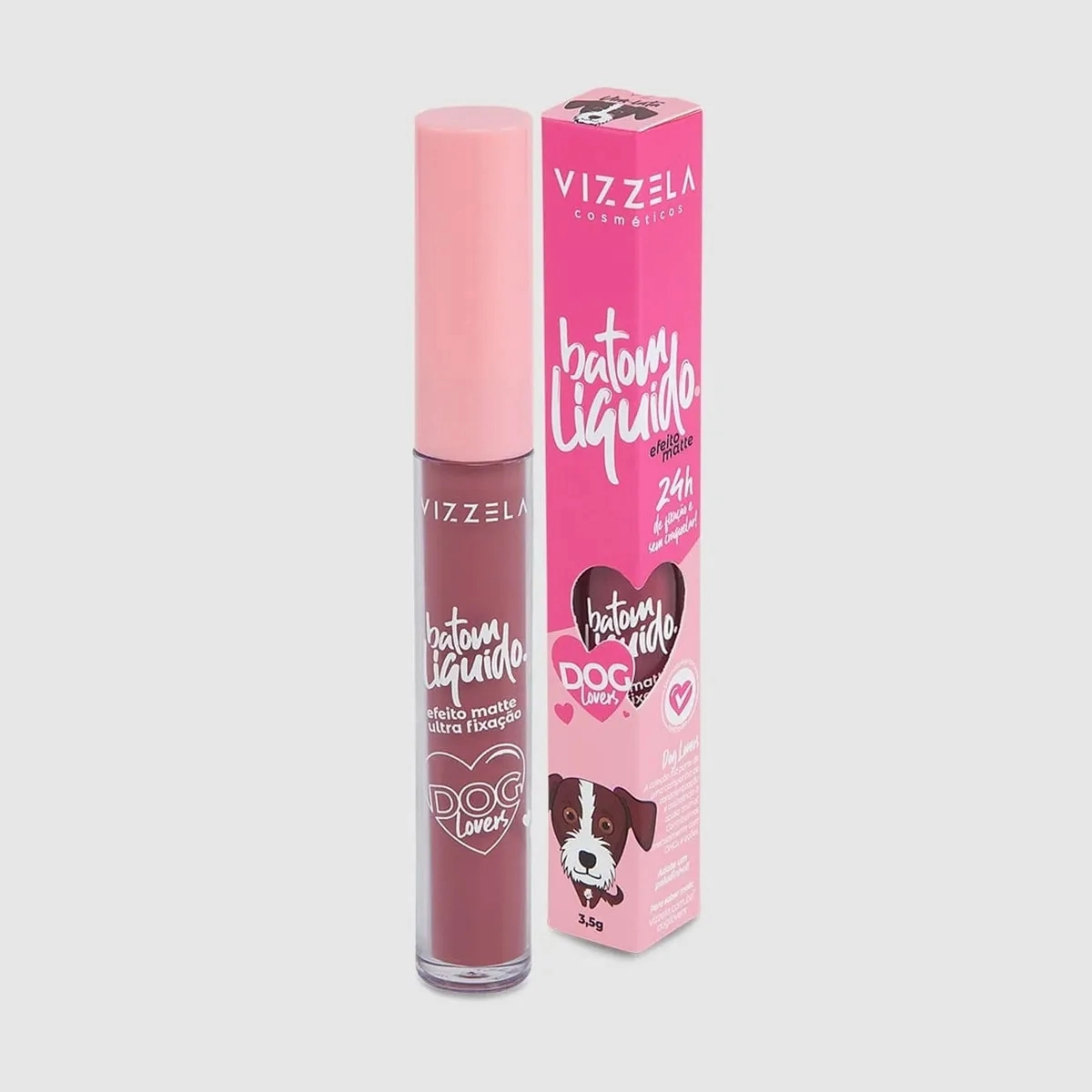 Produto: Vizzela Dog Lovers Cor 4 Vira Lata - Batom Líquido 3,5g