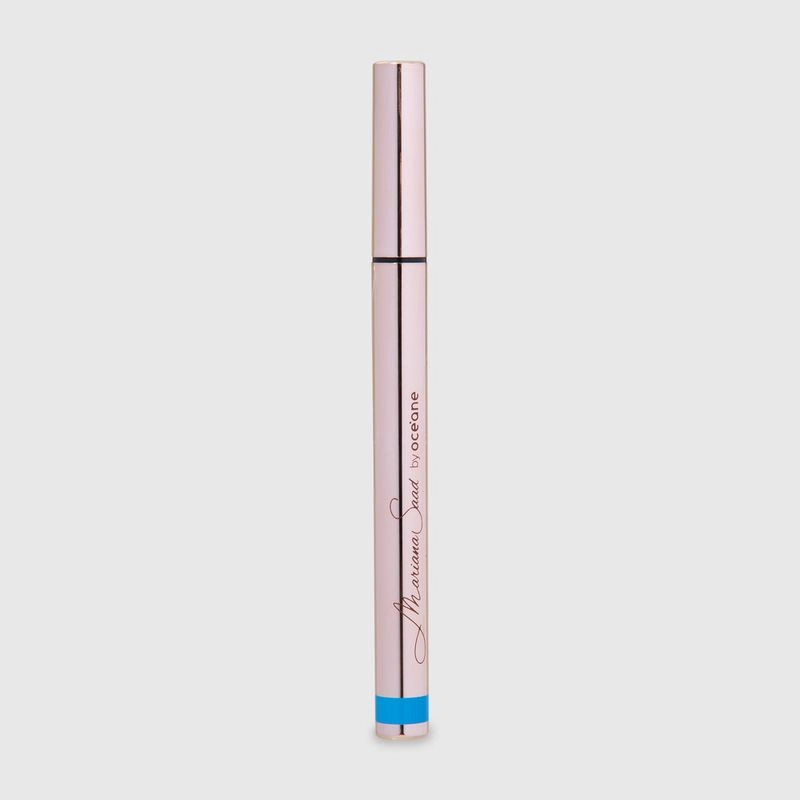 Produto: Kit Mariana Saad by Océane Caneta Delineadora Iluminador Skin Shine Rose Gold Contour Stick Caramel e Pincel Leque (4 pr