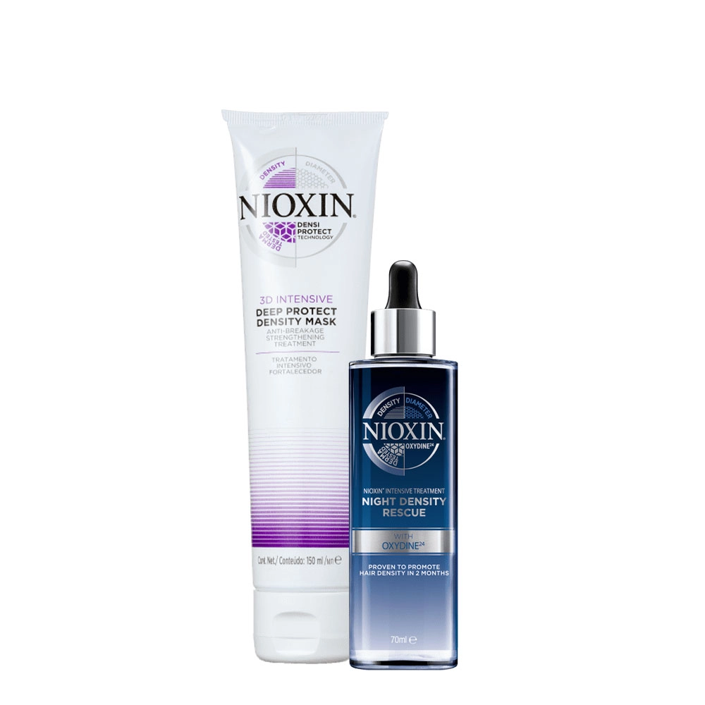 Produto: Kit Nioxin 3D Intensive Deep Protect & Night Density Rescue Tratamento (2 produtos)
