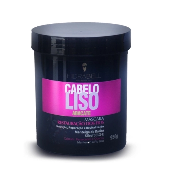 Hidrabell Cabelo Liso Abacate Mascara 950g Produto: Hidrabell Cabelo Liso Abacate Mascara 950g