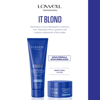 Máscara Matizadora Lowell It Blond 240g Produto Máscara Matizadora Lowell It Blond 240g