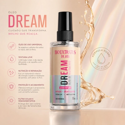 Óleo de Tratamento Dream Bio Extratus Be.Use 55ml Produto Óleo de Tratamento Dream Bio Extratus Be.Use 55ml