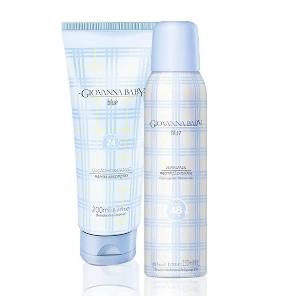 Giovanna Baby Blue-Desodorante 150ml+Loção Hidratante 200ml Produto: Giovanna Baby Blue-Desodorante 150ml+Loção Hidratante 200ml