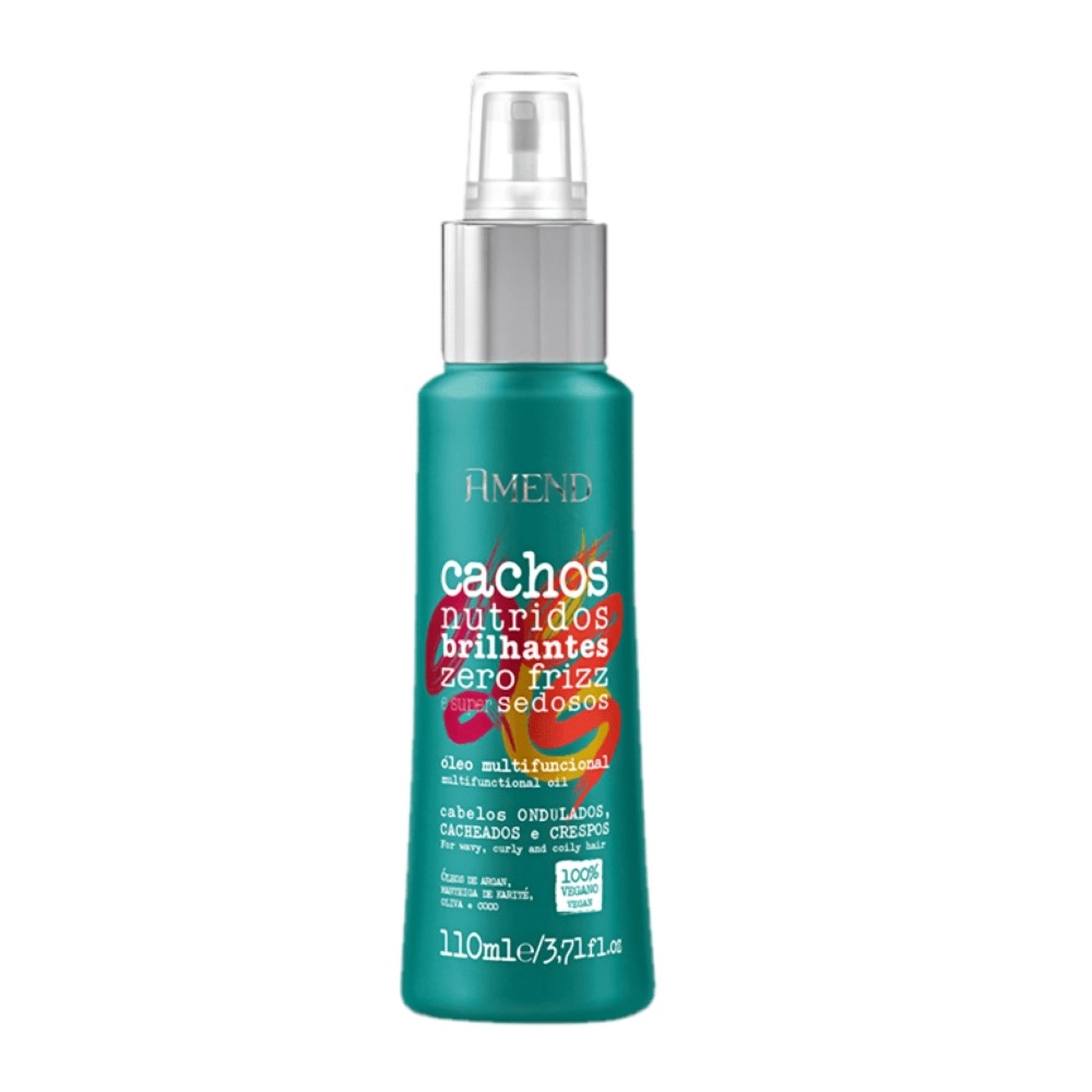 Produto: Kit  Amend  Cachos Nutridos Brilhantes  Oléo  Multifuncional 110ml  (3 unidades)