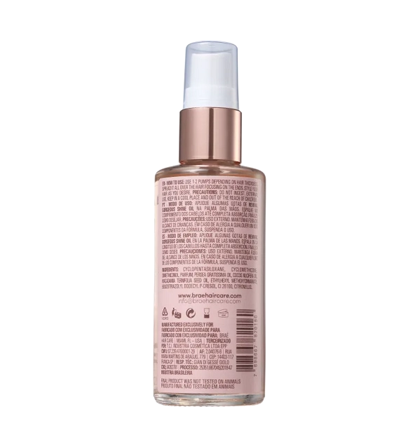 Produto: Óleo Capilar Revival Gorgeous Shine Braé 60ml