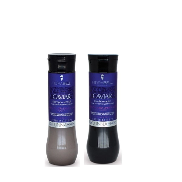 Produto: Kit Hidrabell Caviar By Lunna - Duo Reparador De Pontas e Protetor Térmico (3 produtos)