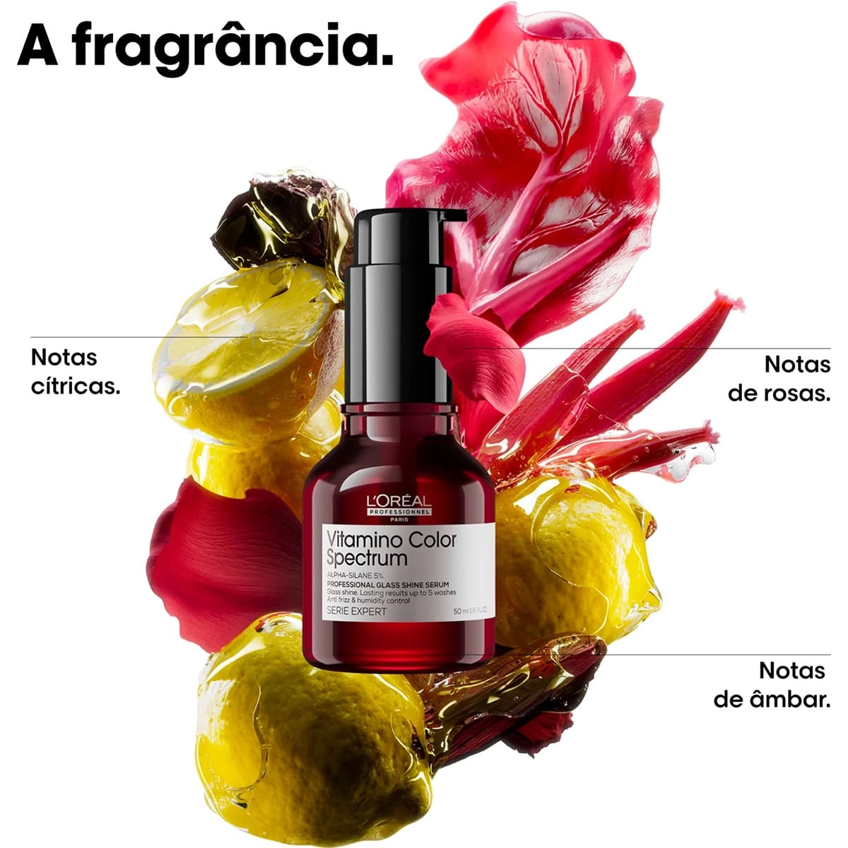 Sérum Capilar Spectrum Glass Shine L'Oréal Professionnel Vitamino Color 50ml Produto Sérum Capilar Spectrum Glass Shine L'Oréal Professionnel Vitamino Color 50ml