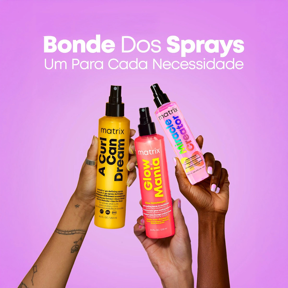 Produto Leave-in Spray Glow Mania Brilho Extremo Matrix 250ml