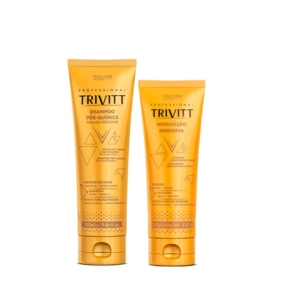 Produto: Trivitt Shampoo Pos Quimica 280ml e Hidratação Intensiva 250g