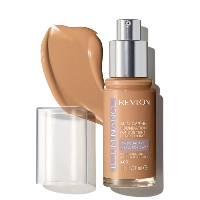 Produto: Base Líquida Revlon Illuminance Skin Caring Hazel 405 30ml