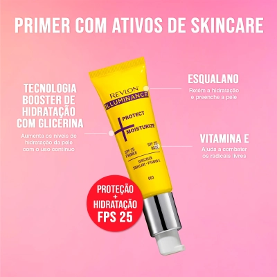 Primer Illuminance Protect Moisturize FPS 25 Revlon Illuminance 28ml Produto Primer Illuminance Protect Moisturize FPS 25 Revlon Illuminance 28ml