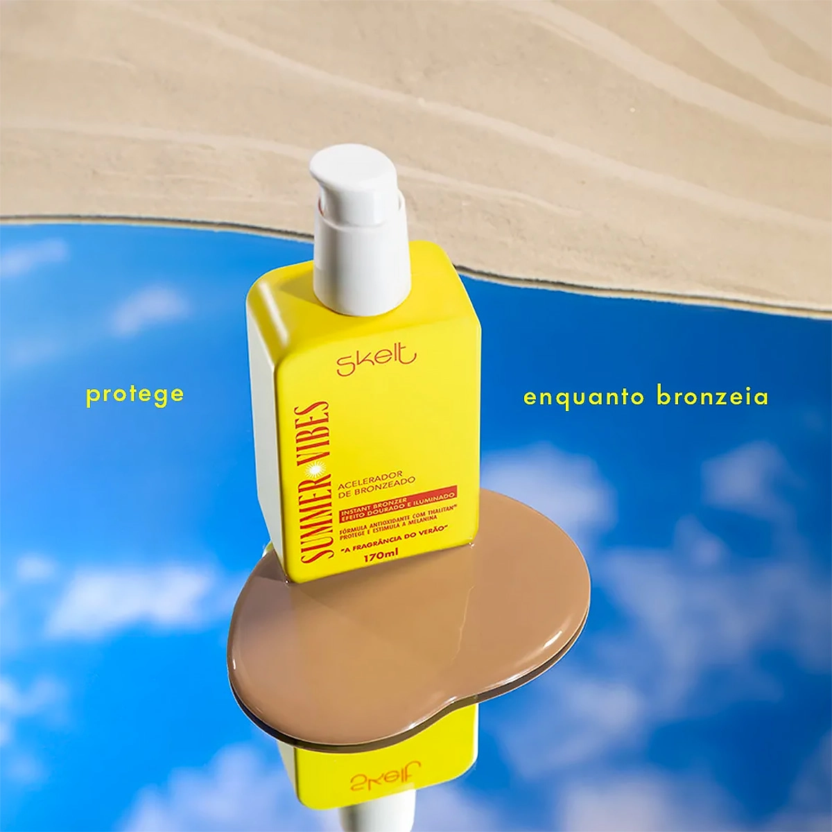 Produto: Acelerador de Bronzeado Summer Vibes Skelt Cosmetics 170ml