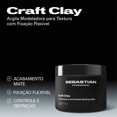 Creme Modelador Craft Clay Sebastian Professional 50g Produto Creme Modelador Craft Clay Sebastian Professional 50g