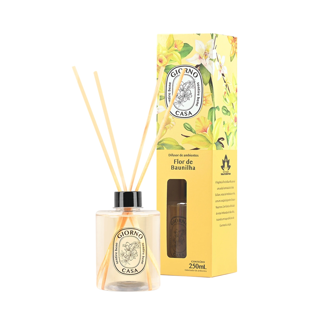Produto: Difusor de Ambiente Flor de Baunilha Giorno Casa 250ml