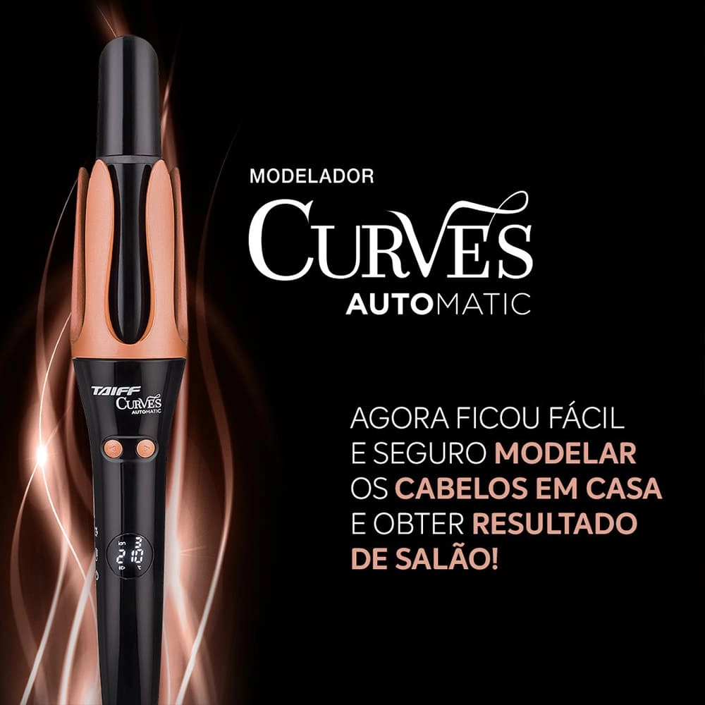 Modelador De Cachos Curves Automatic Taiff Bivolt 210 Graus Produto Modelador De Cachos Curves Automatic Taiff Bivolt 210 Graus