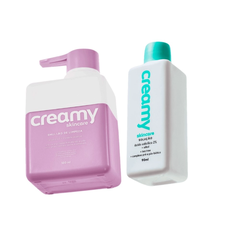 Produto: Kit Creamy Skincare Rotina Antiacne para Peles Reativa e Sensível (5 Produtos)