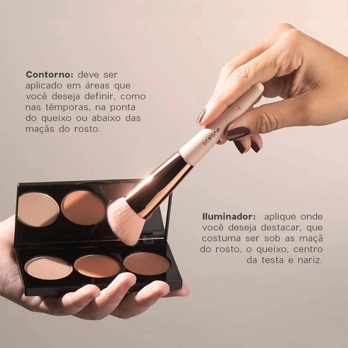 Produto Pincel para Contorno Angled Contour Ocn19 Océane Edition 1 Unidade