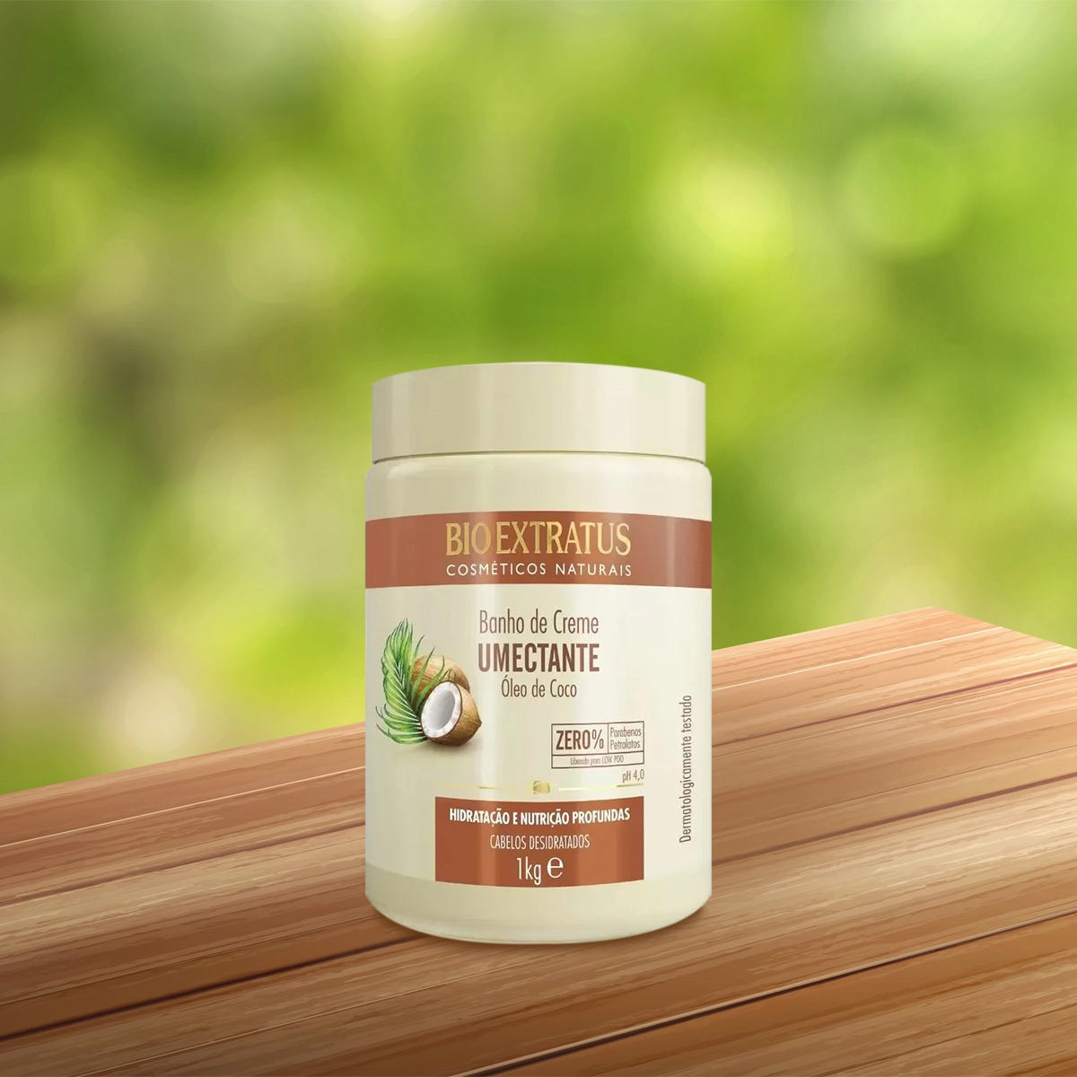 Produto: Banho De Creme Umectante Óleo De Coco Bio Extratus 1kg