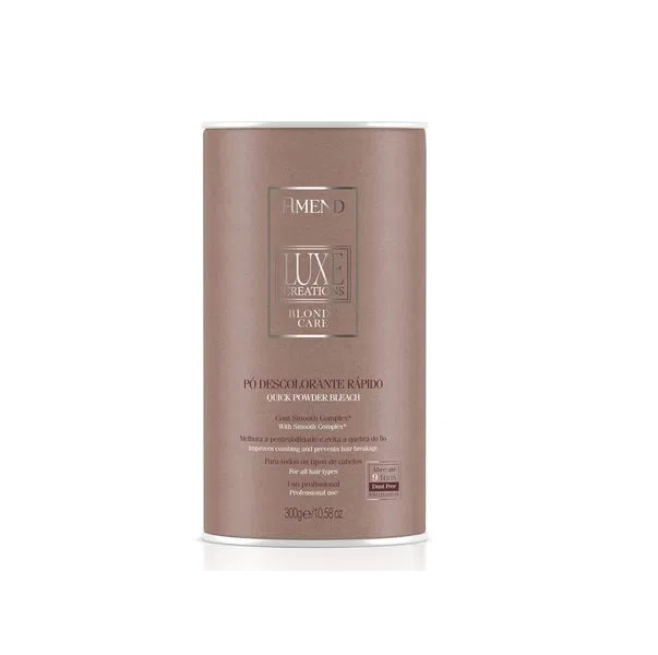 Produto: Kit Pó Descolorante 300g e Água Oxigenada 30v 40v 950ml Amend Luxe Creations Blonde Care