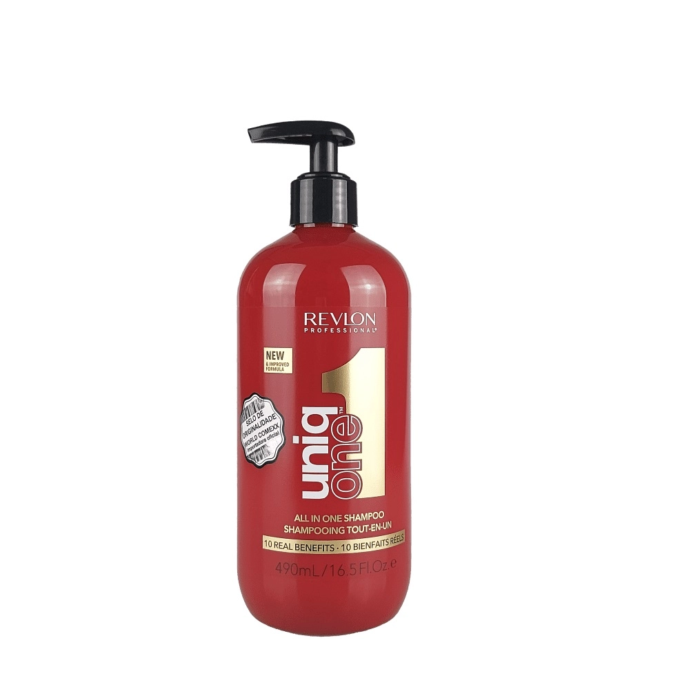 Produto: Kit Shampoo 490ml e Leave-in 150ml Revlon Uniq One All In One Flor de Lótus