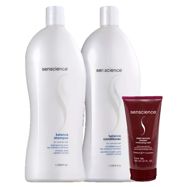Produto: Senscience Balance Duo 1L e Inner Restore Intesif Moisturizing Mask 150ml