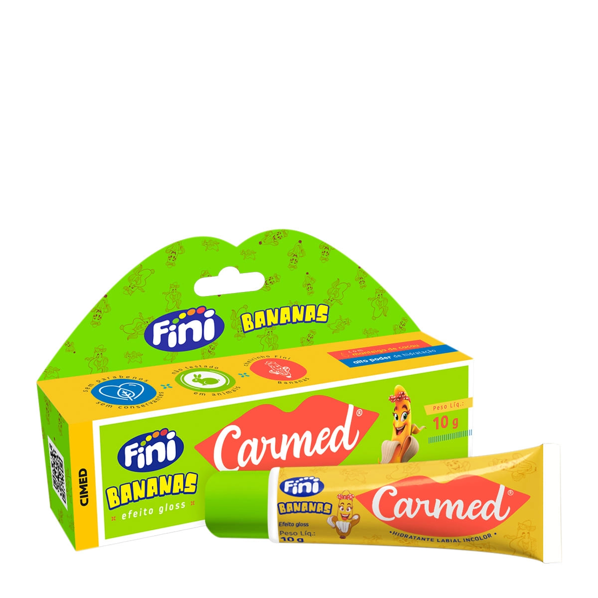 Produto: Carmed Fini Bananas Incolor - Hidratante Labial 10g